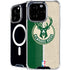 NBA Milwaukee Bucks Split Canvas iPhone 16 Pro MagSafe Case